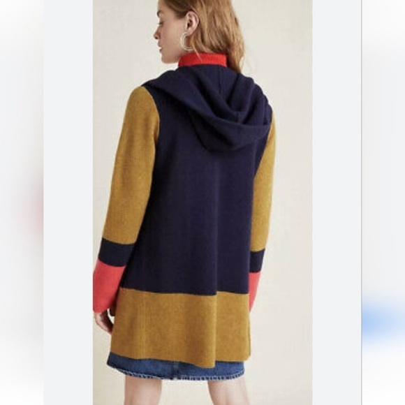 # 19 - Anthropologie - “Field Flower” - colour block open style cardigan - Picture 2 of 6